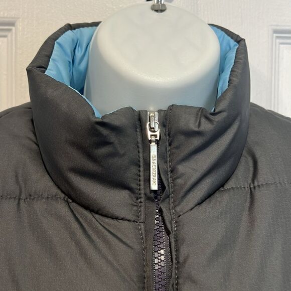 Isaac Mizrahi Grey Quilted Zip Up Vest Size M - Picture 2 of 11